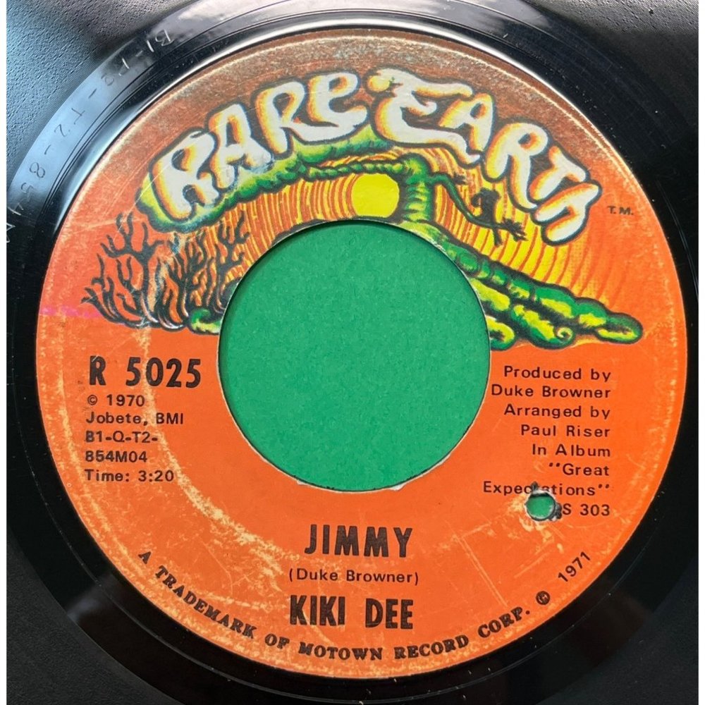 Kiki Dee Jimmy / Love Makes the World Go Round 45 R&B Soul 1971 Rare Earth VG+